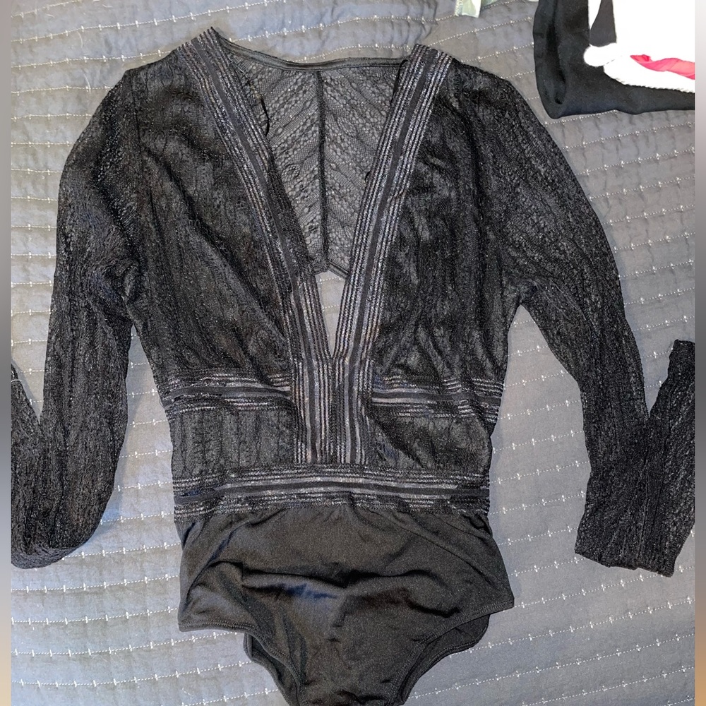 Windsor lace black bodysuit
